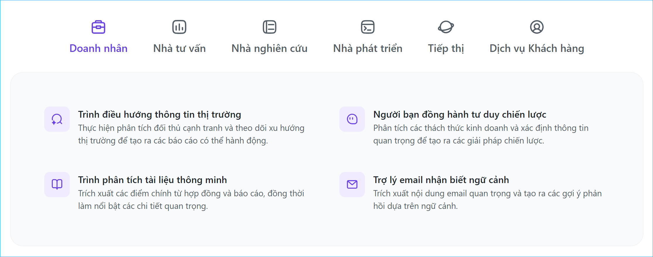 Monica hữu ích cho học sinh, marketer, lập trình viên và người dùng phổ thông, tăng năng suất vượt trội