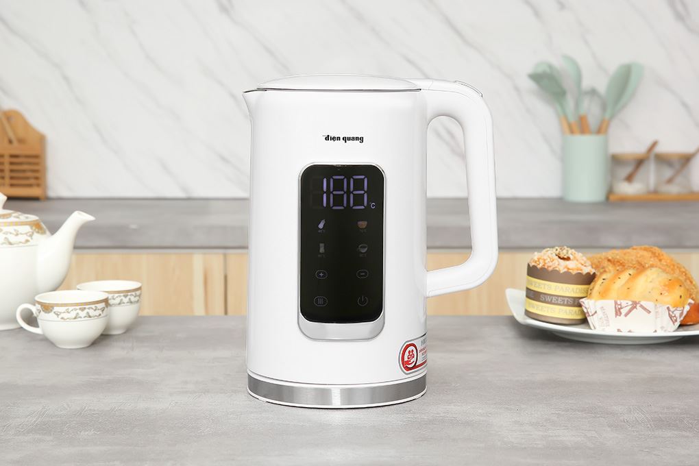 Bình đun siêu tốc Điện Quang ĐQ EKT17 2017 W điều chỉnh nhiệt độ và giữ ấm Inox 304