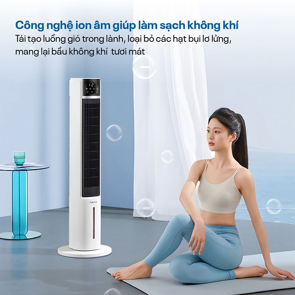 Quạt điều hoà FUJIHOME AC-DT5E 65W không chỉ làm mát mà còn mang đến không khí trong lành