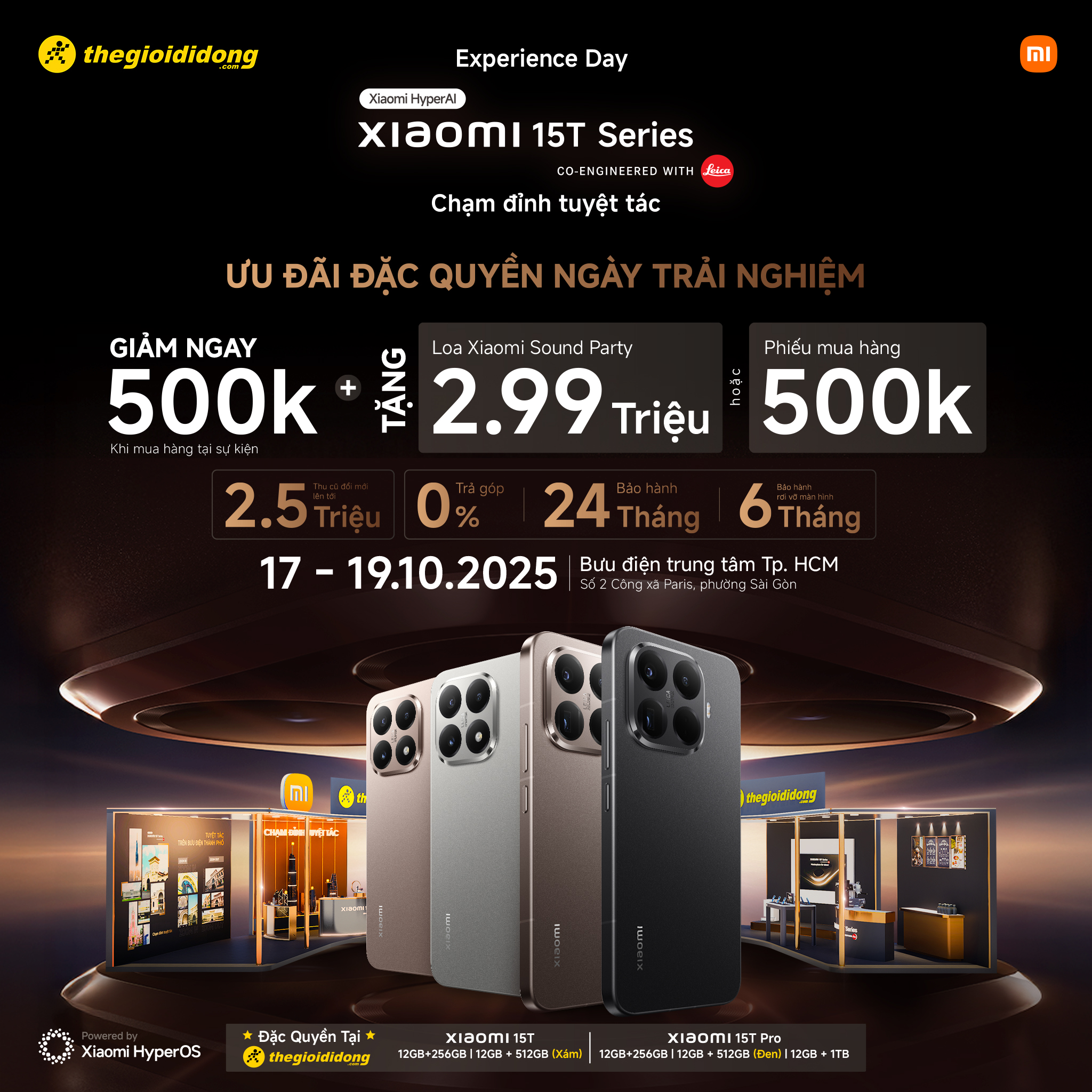 Trải Nghiệm Đỉnh Cao Tại Experience Day Cùng Xiaomi 15T Series, Vô Số Quà Đang Chờ Bạn Trải Nghiệm Đỉnh Cao Tại Experience Day Cùng Xiaomi 15T Series, Vô Số Quà Đang Chờ Bạn
