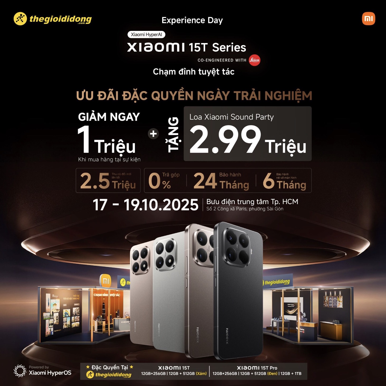 Trải nghiệm đỉnh cao tại Experience Day cùng Xiaomi 15T Series, vô số quà đang chờ bạn Trải nghiệm đỉnh cao tại Experience Day cùng Xiaomi 15T Series, vô số quà đang chờ bạn
