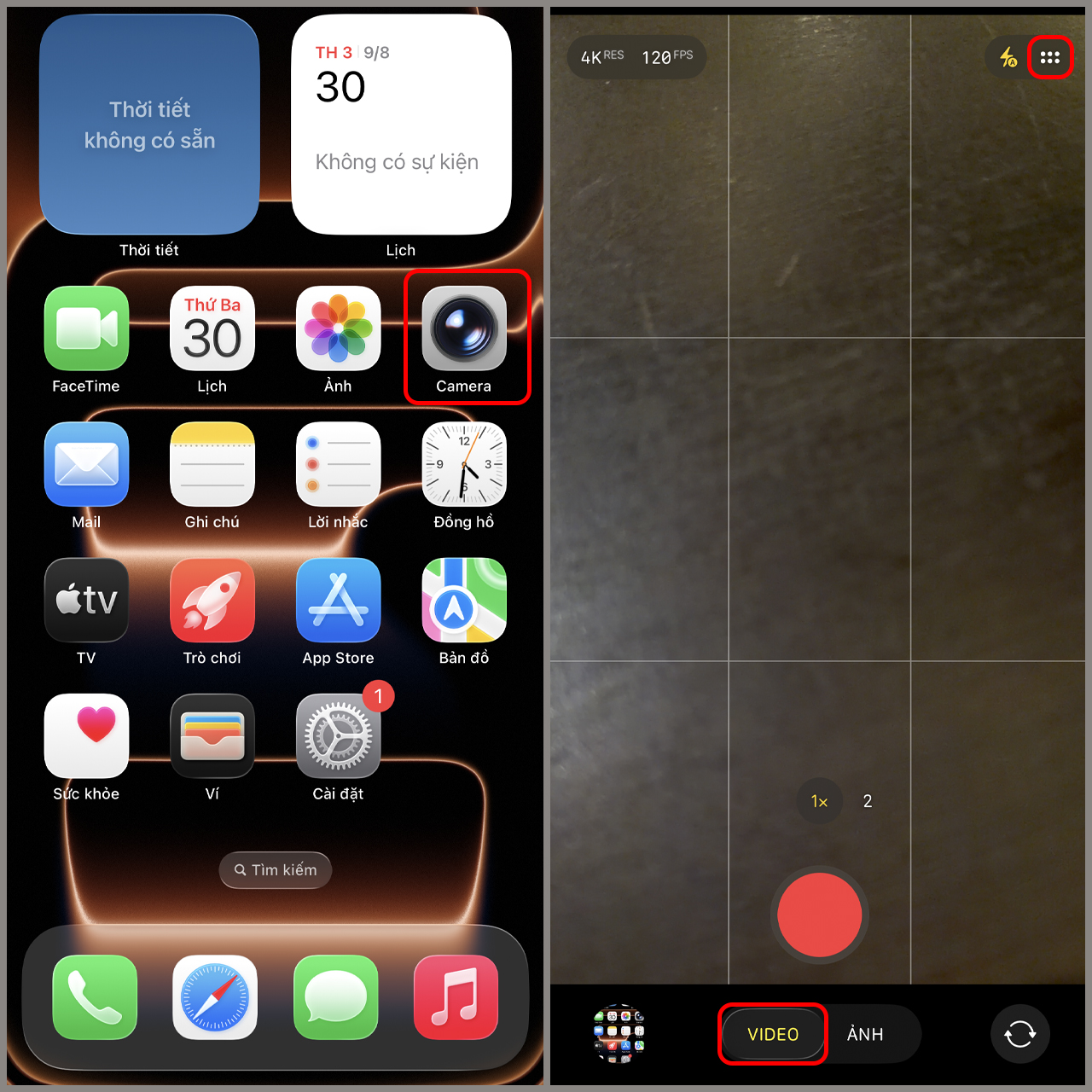 Cách ghi hình kép trên iPhone 17