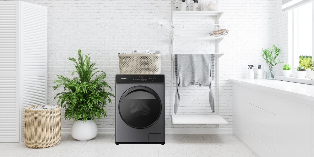 Thiết kế sang trọng của máy giặt Panasonic cao cấp nâng tầm không gian sống