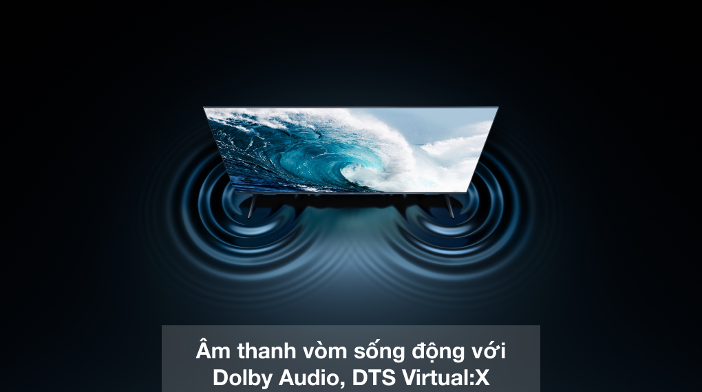 Google Tivi QLED Xiaomi A Pro 4K 43 inch L43MB-APSEA 2026 hỗ trợ giả lập hiệu ứng âm thanh vòm đa chiều, cho âm thanh lan tỏa đều khắp không gian