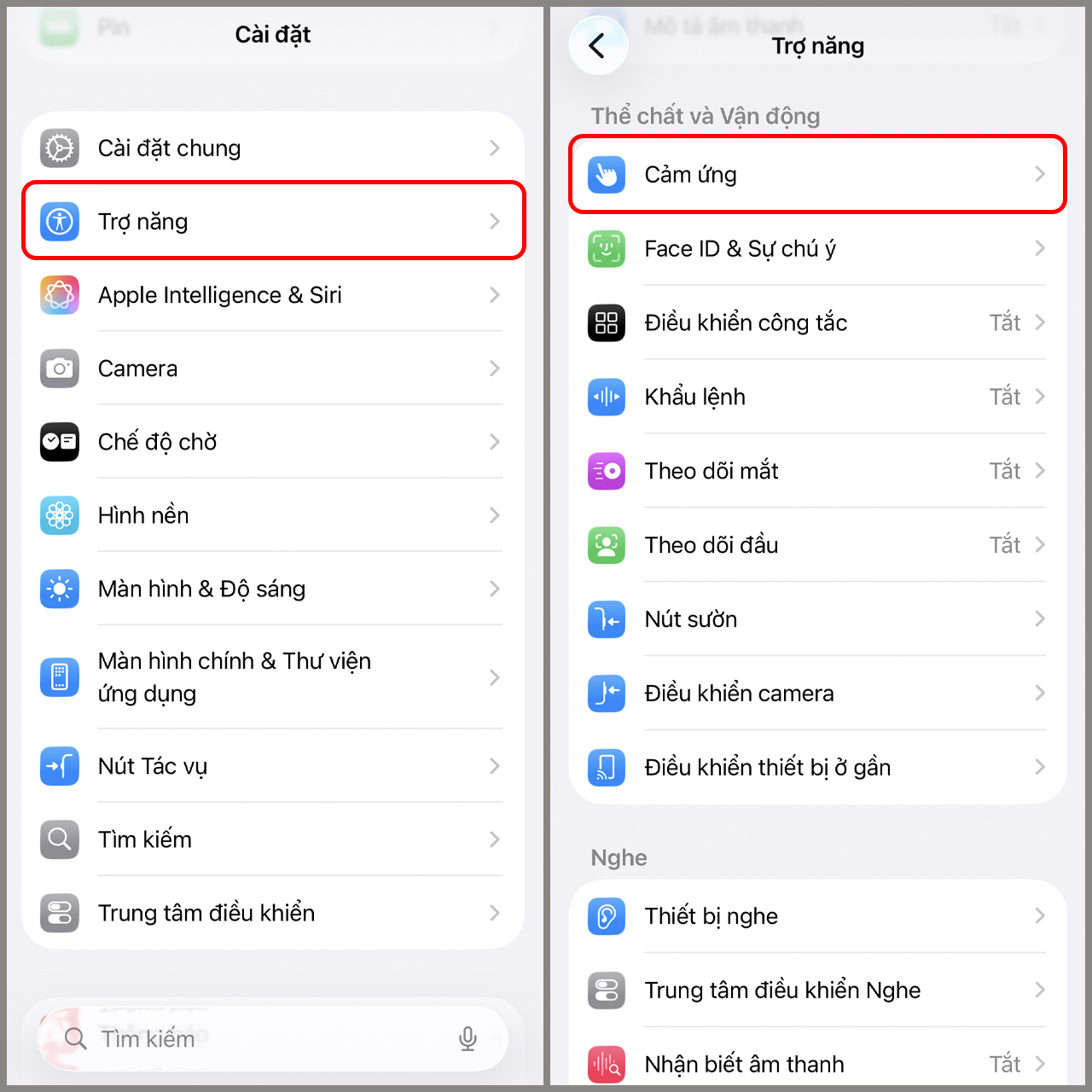 Cách bật nút Home ảo trên iPhone 17