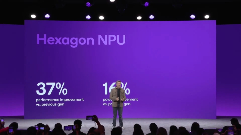 Chip t&iacute;ch hợp NPU Hexagon thế hệ mới, nhanh hơn 37%