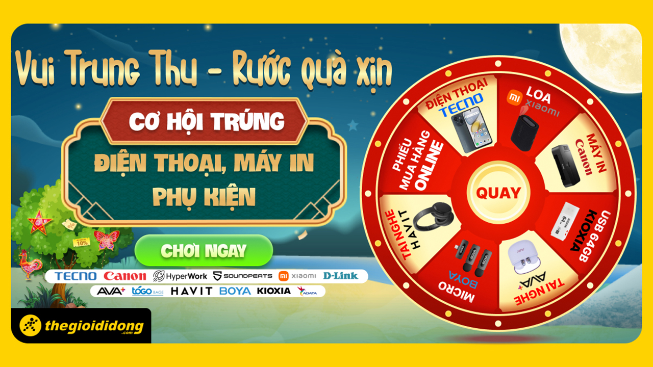 Vui Trung Thu - Rước Quà Vi Vu: Săn Deal 0 Đồng Chỉ Có Tại Tgdđ Vui Trung Thu - Rước Quà Vi Vu: Săn Deal 0 Đồng Chỉ Có Tại Tgdđ