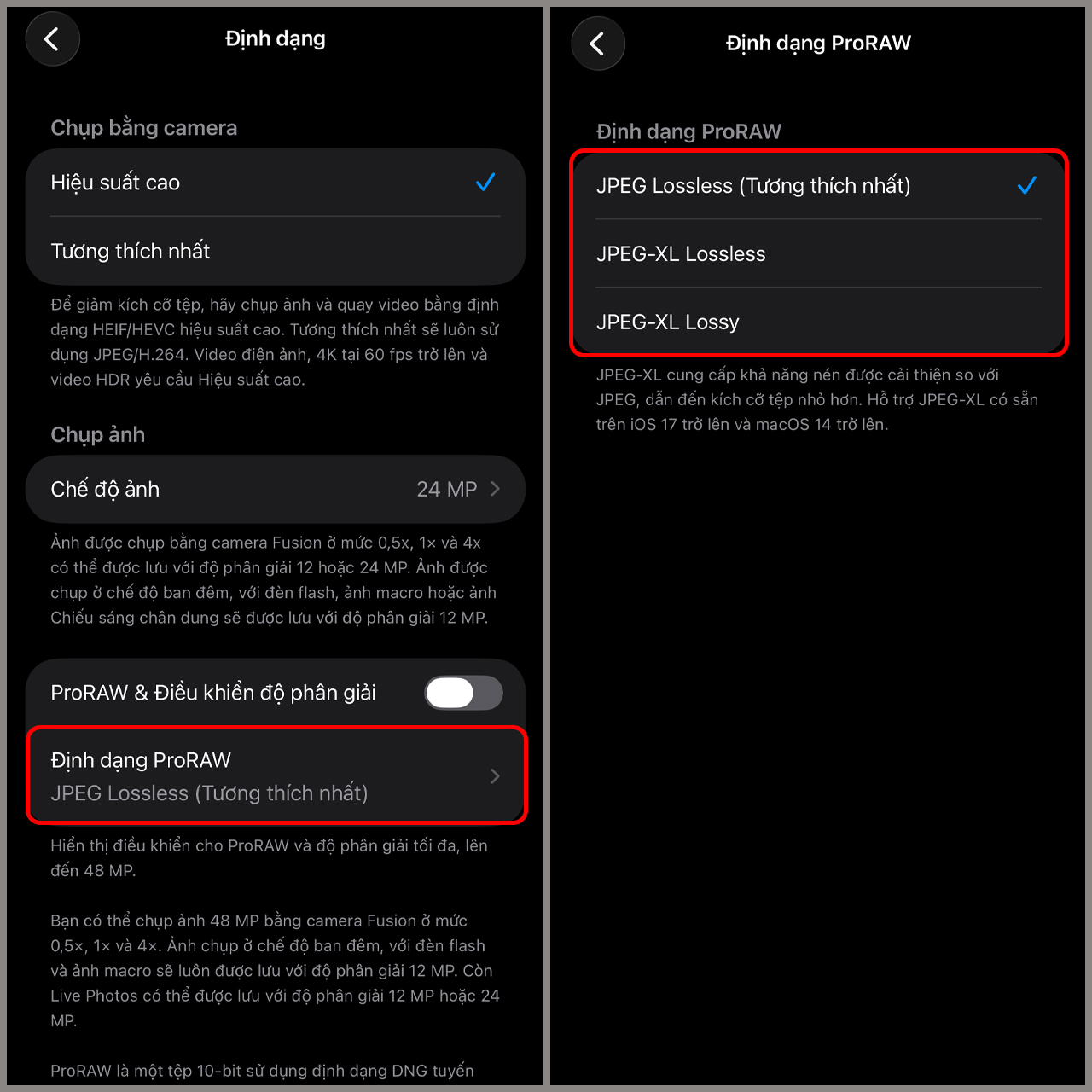Cách bật ProRAW trên iPhone 17 Pro Cách bật ProRAW trên iPhone 17 Pro