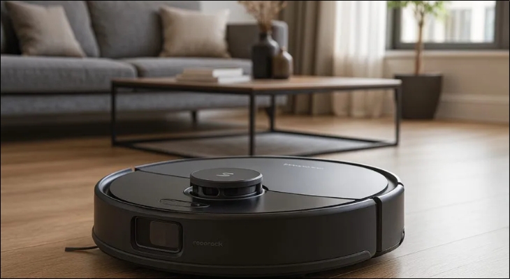 Công nghệ lau xoay 360 độ trên robot hút bụi Roborock là một điểm nổi bật giúp nâng cao hiệu quả làm sạch sàn nhà