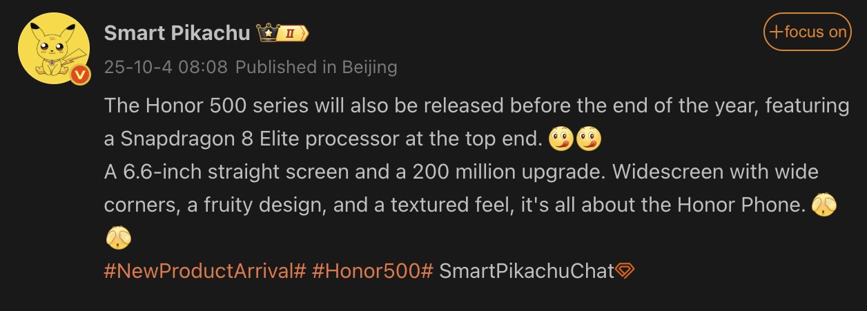 Honor 500 Series Honor 500 Series