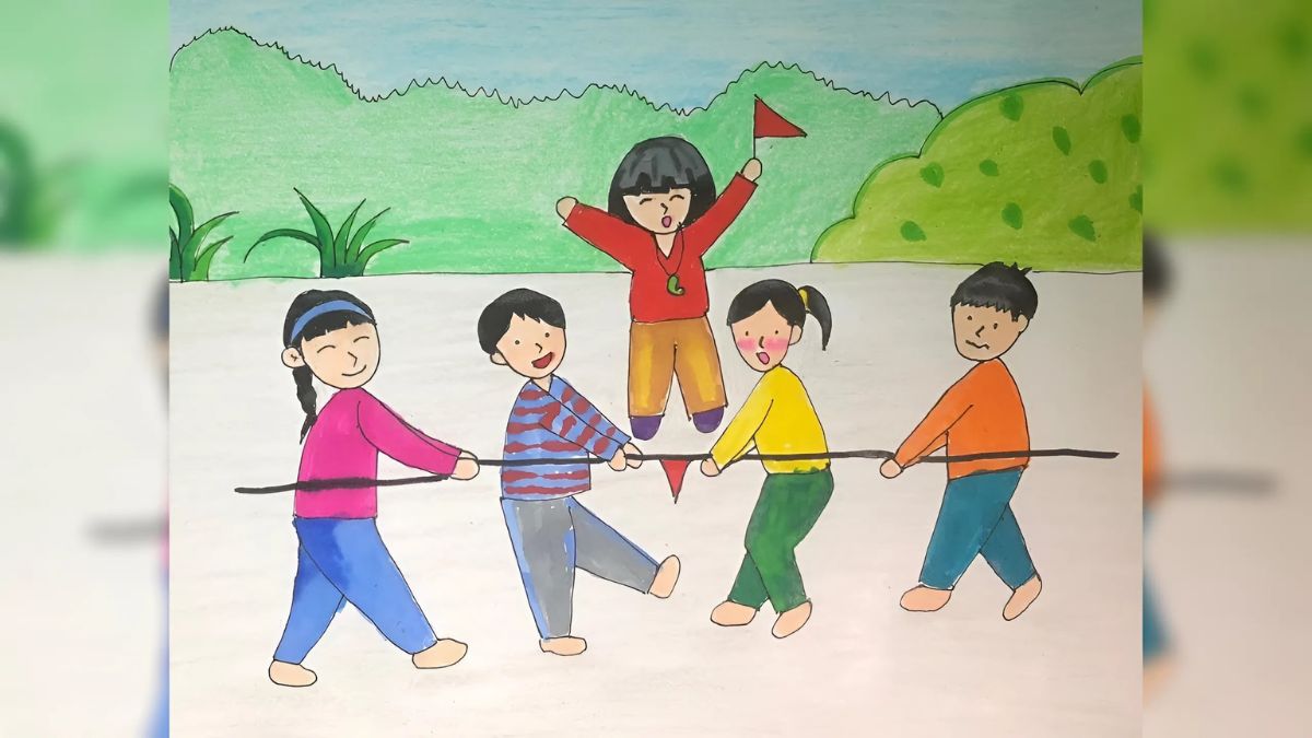 Tranh lễ hội kéo co