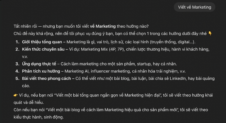 Những prompt chung chung không mang lại kết quả như ý