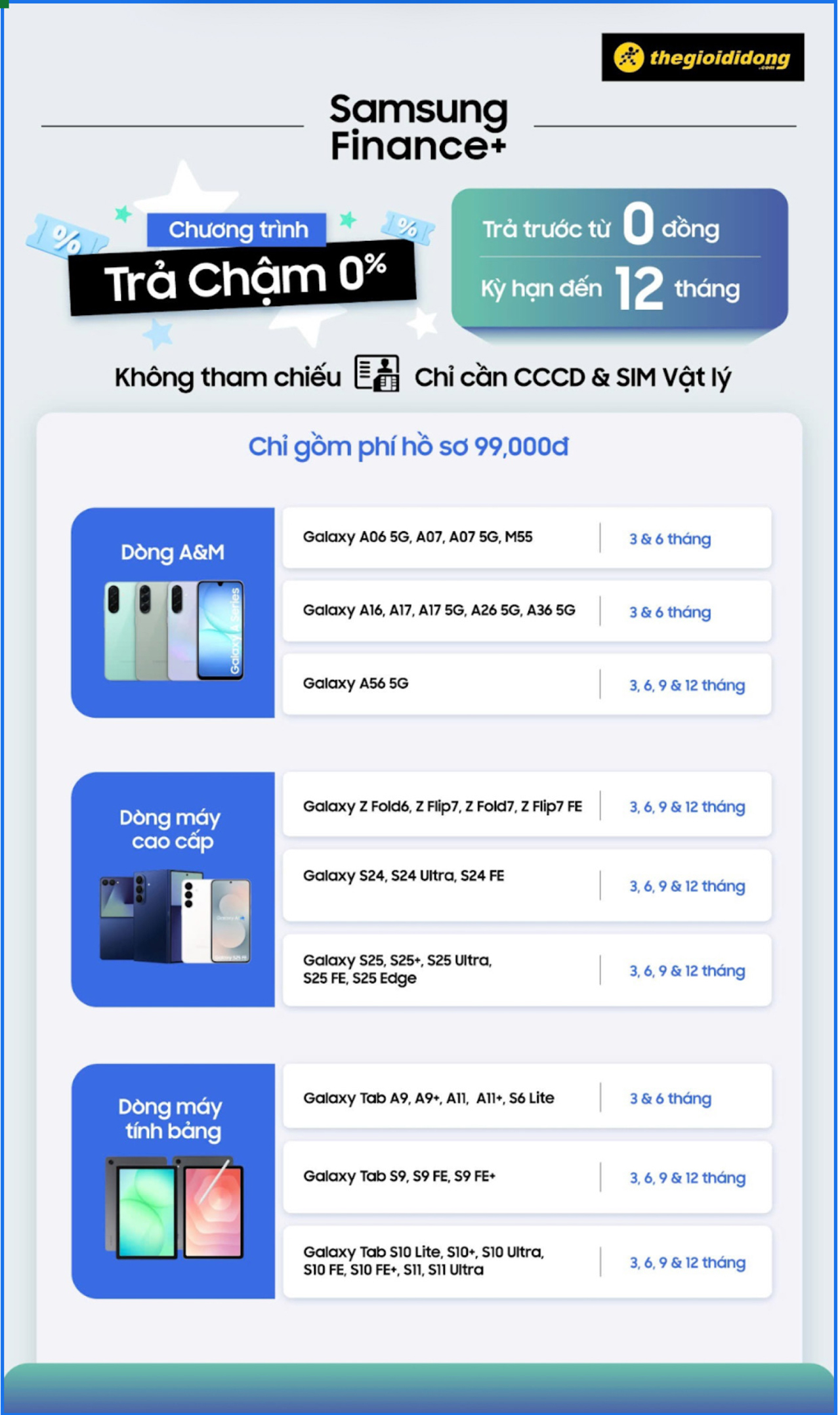 Chương trình trả chậm Samsung Finance+ tháng 02/2026
