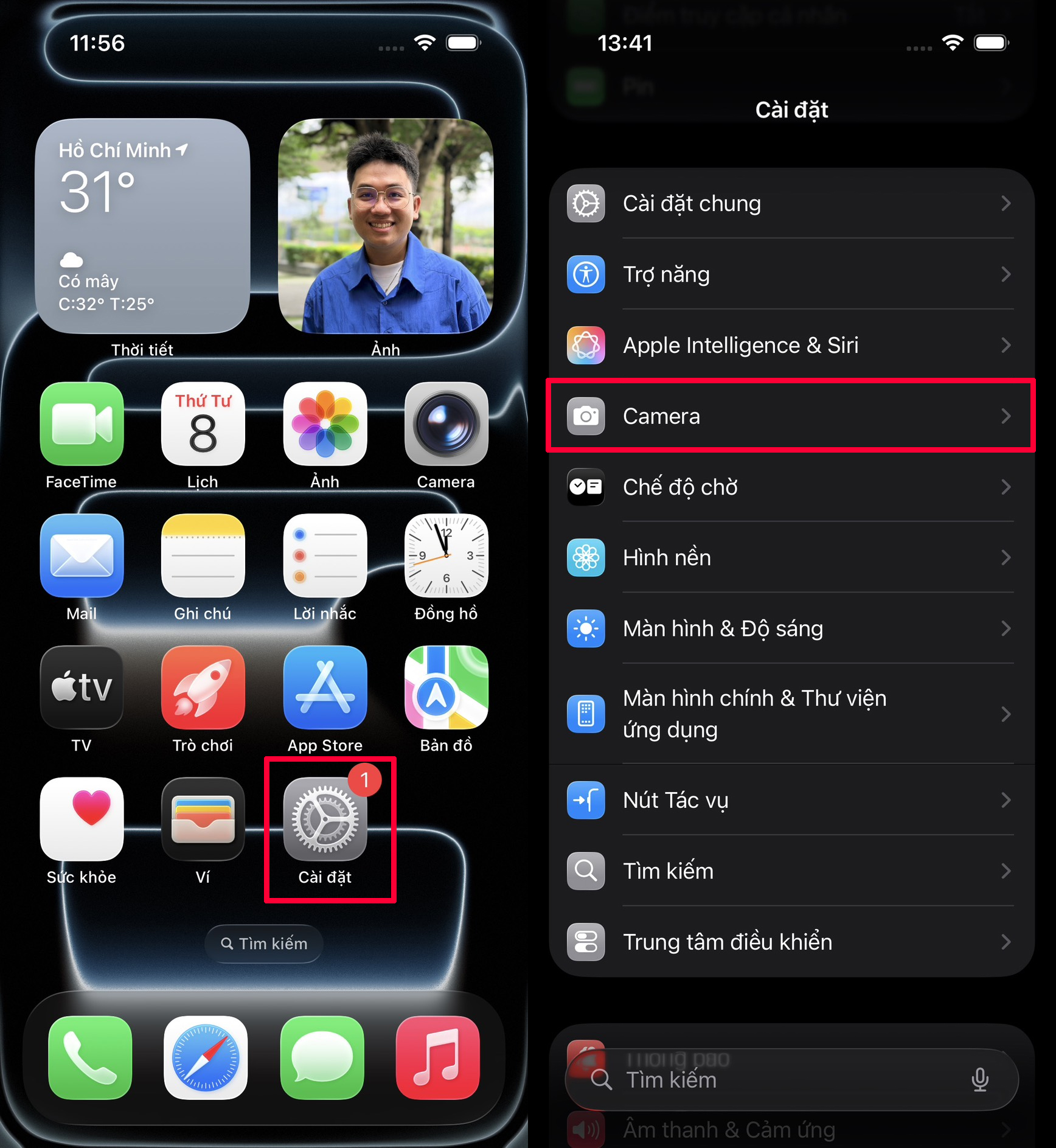 Cách bật ProRAW trên iPhone 17 Series