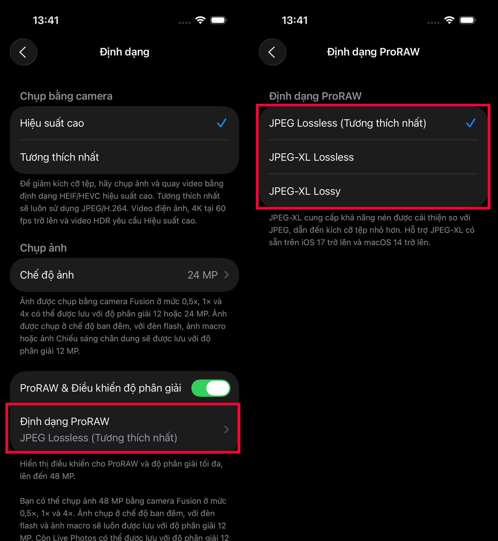 Cách bật ProRAW trên iPhone 17 Series