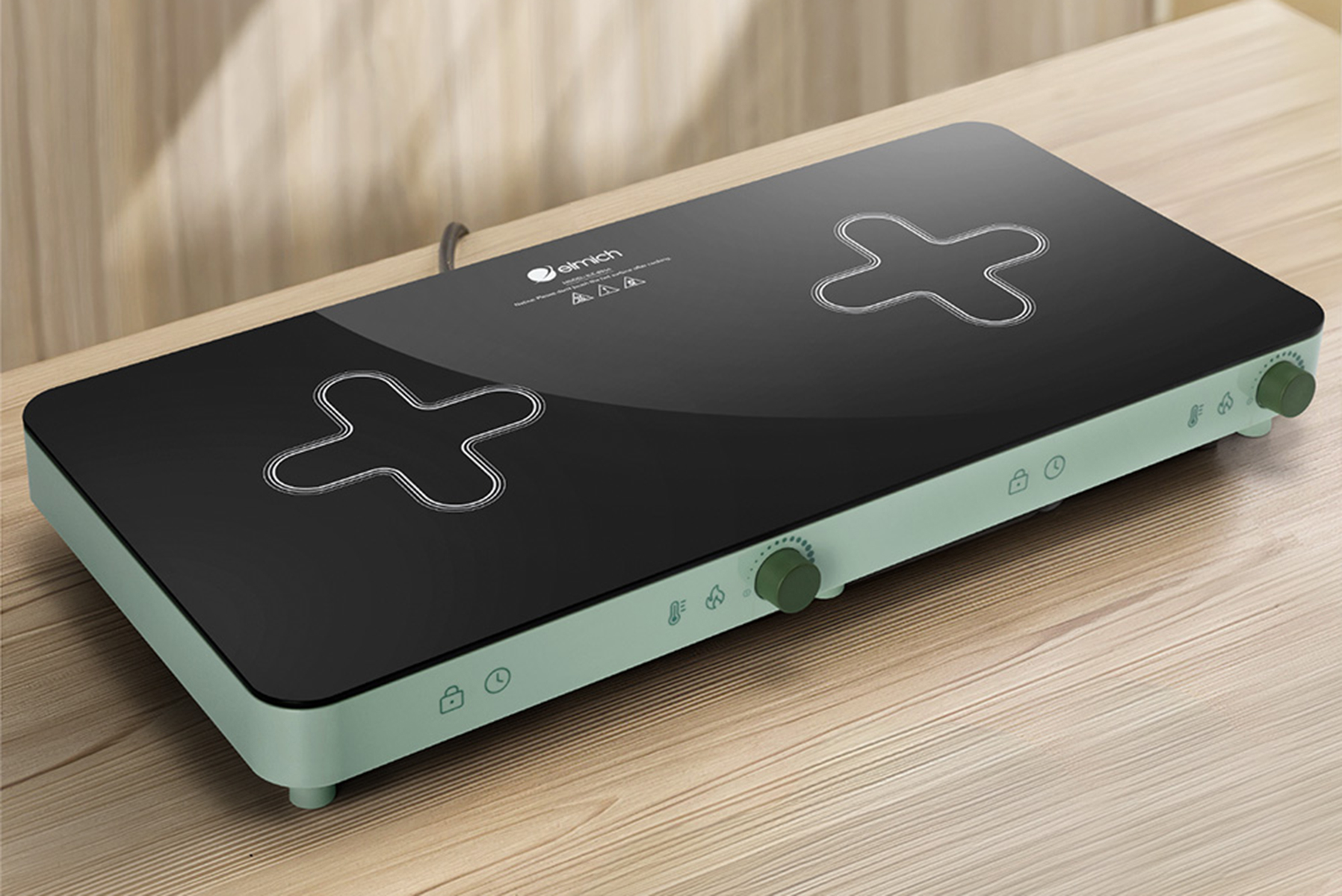 Bảng điều khiển cảm ứng của bếp từ Elmich trực quan, dễ sử dụng