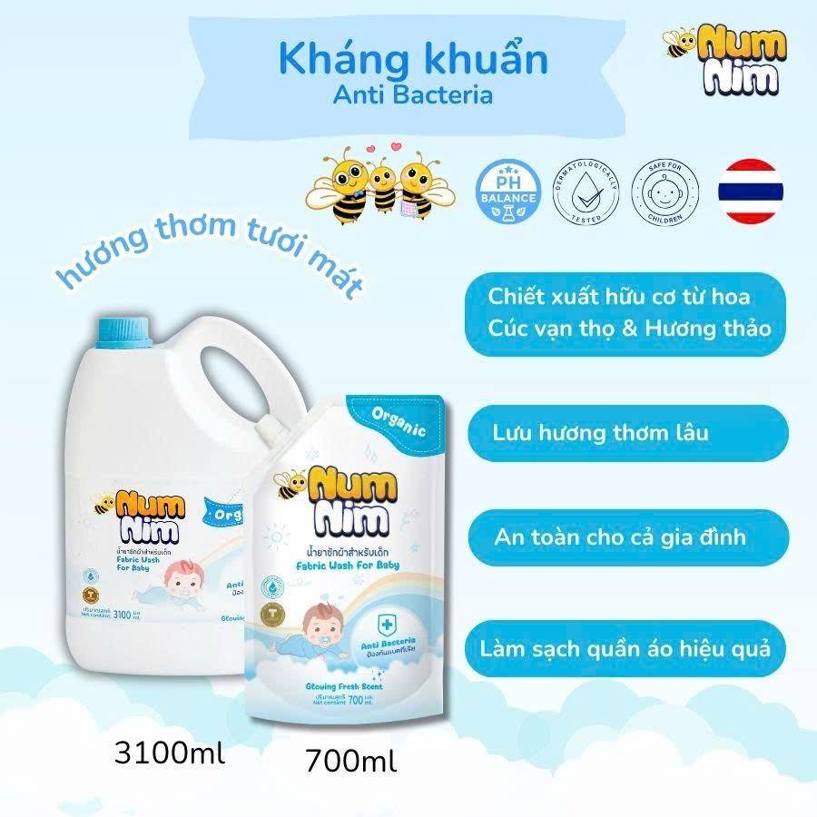 Nước giặt NumNim xanh kháng khuẩn