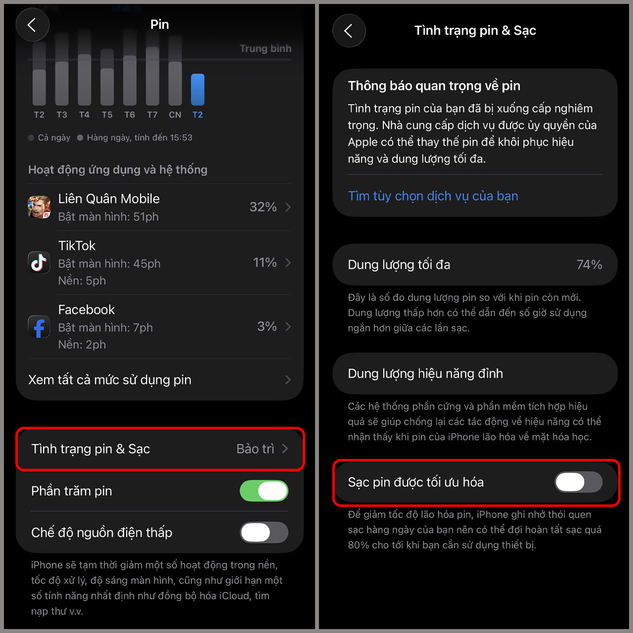 Cách xem thời gian sạc đầy pin iPhone trên iOS 26 Cách xem thời gian sạc đầy pin iPhone trên iOS 26