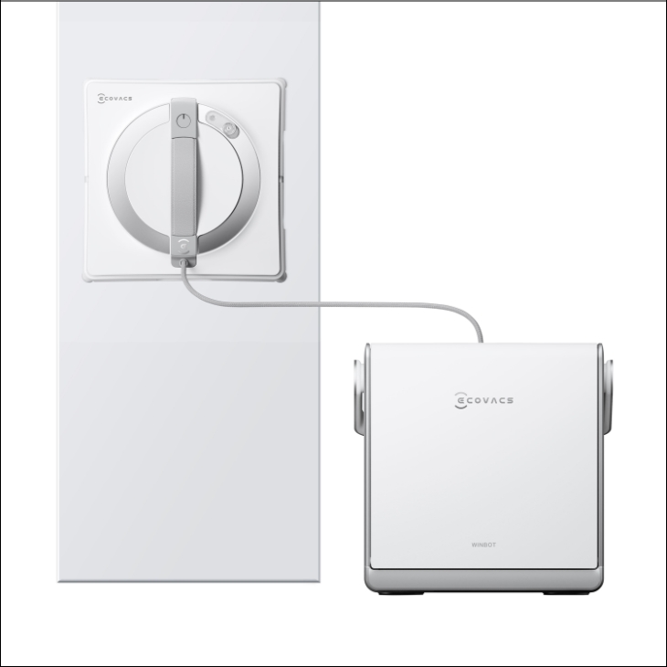Robot lau kính ECOVACS Winbot W2 PRO OMNI được tích hợp trạm sạc tự động
