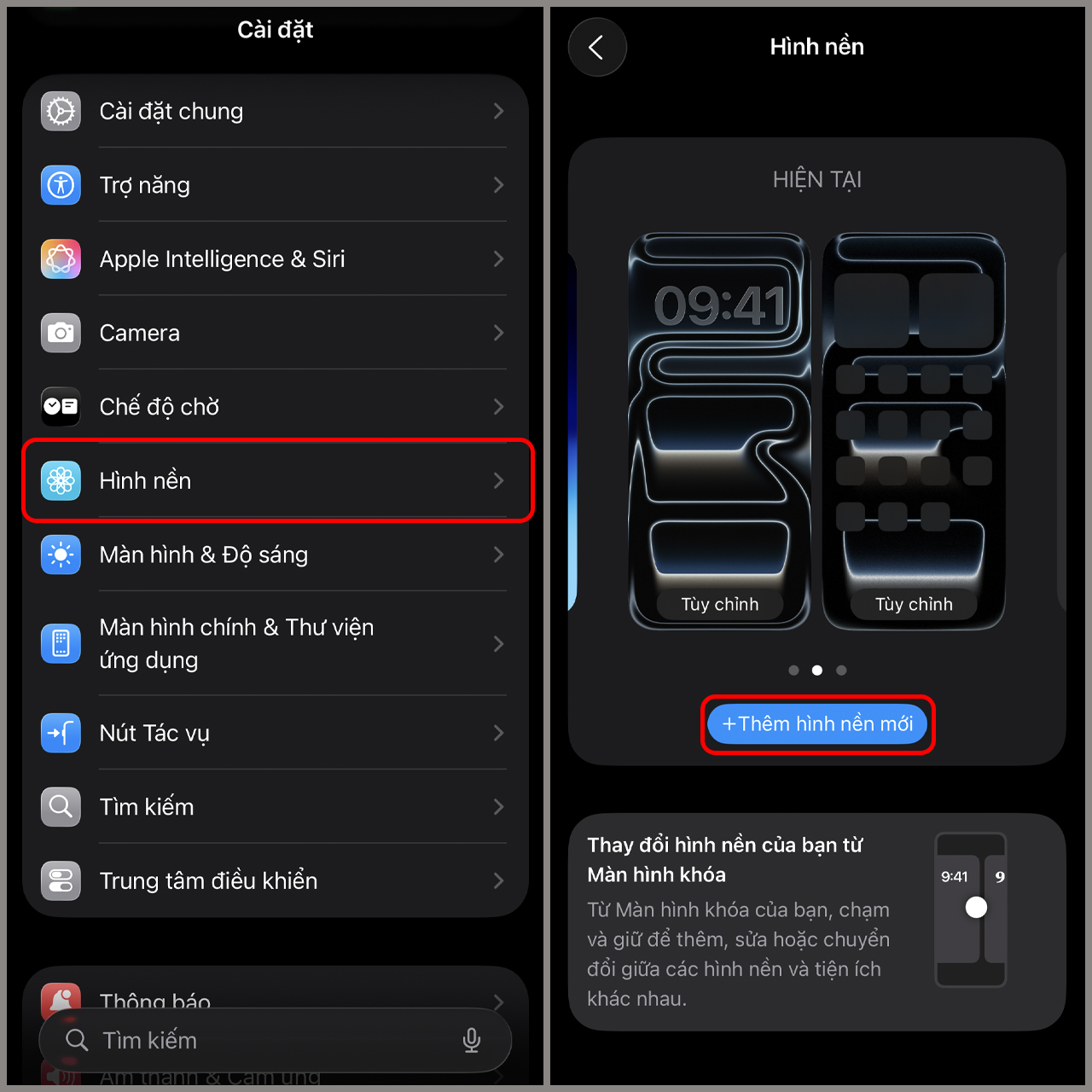 Cách cài màn hình khóa 3D trên iOS 26 Cách cài màn hình khóa 3D trên iOS 26