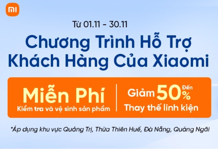 Xiaomi Việt Nam hỗ trợ khách hàng bị ảnh hưởng bởi bão lũ