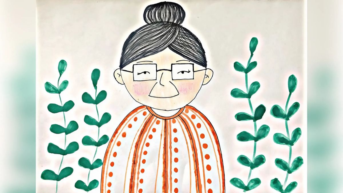 Mẫu tranh 8/3 tặng bà