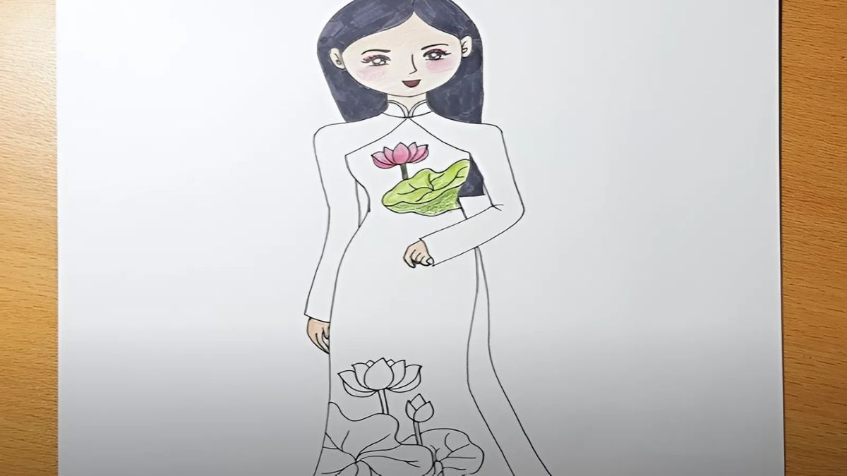 Mẫu tranh 8/3 tặng cô giáo