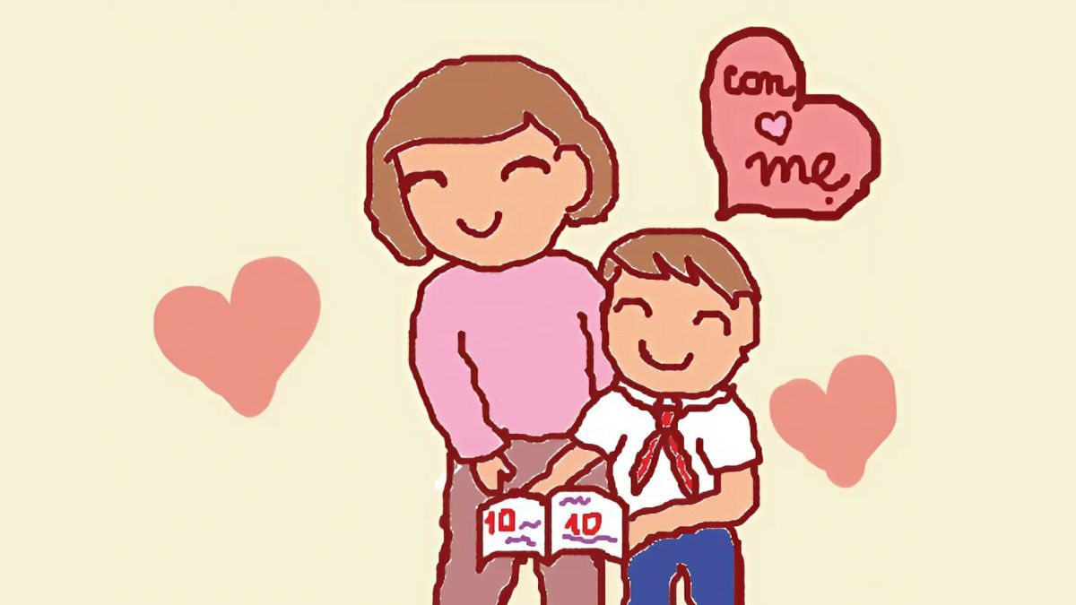 Mẫu tranh 8/3 tặng mẹ