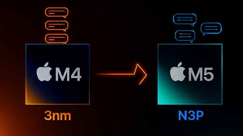 Cả hai chip đều được sản xuất trên tiến trình 3nm Cả hai chip đều được sản xuất trên tiến trình 3nm