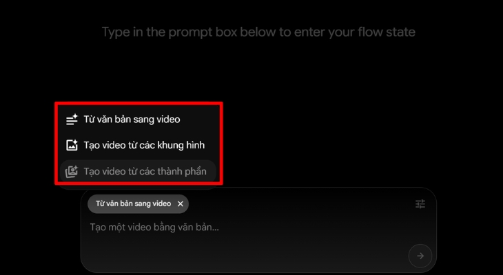 Cách tạo video veo 3 qua Flow