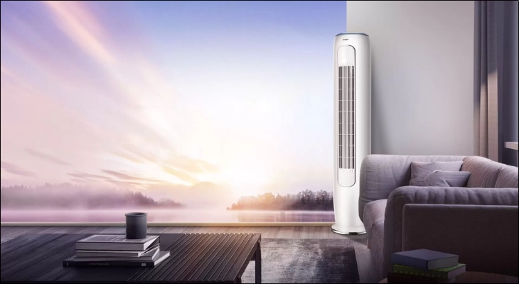 Quạt tháp nổi bật nhờ khả năng vận hành êm ái, an toàn cho gia đình có trẻ nhỏ, người già