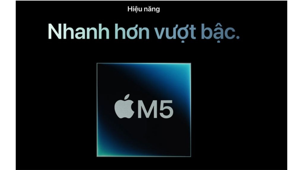 Chip M5 được x&acirc;y dựng tr&ecirc;n tiến tr&igrave;nh 3nm thế hệ thứ ba mạnh mẽ