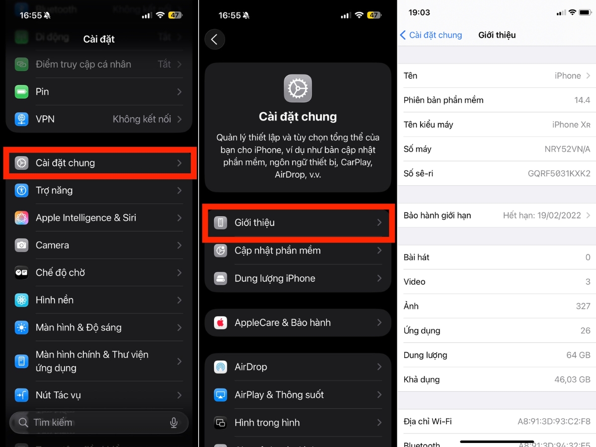 Kiểm tra mã máy iPhone Kiểm tra mã máy iPhone
