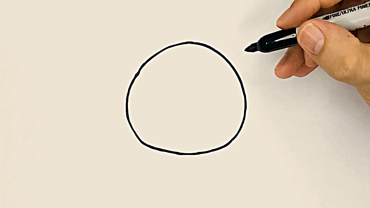 Bước 1: Vẽ khuôn mặt mèo Bước 1: Vẽ khuôn mặt mèo