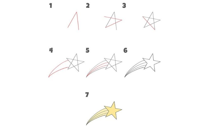Vẽ ngôi sao bay