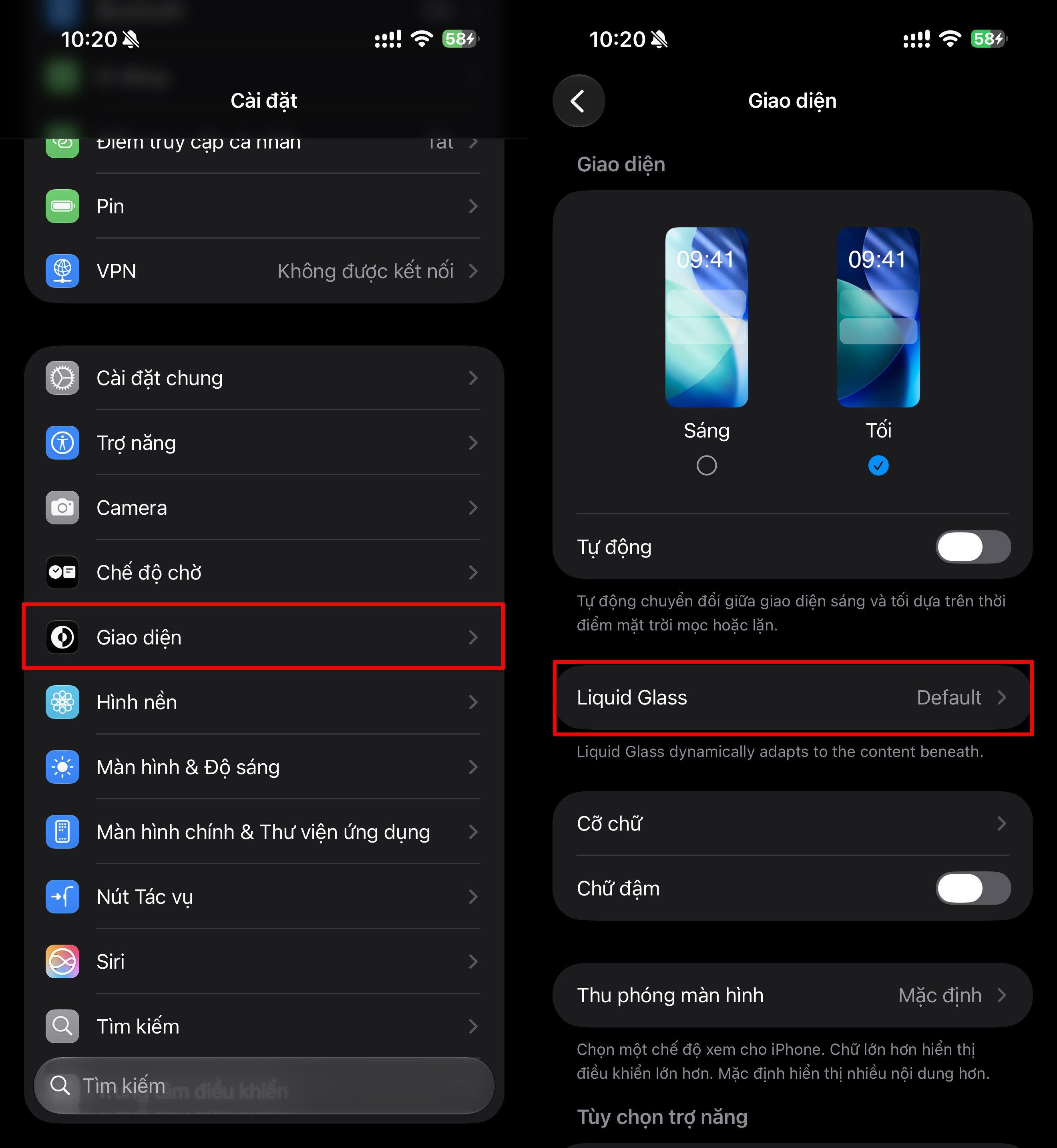 Cách chỉnh độ trong suốt Liquid Glass trên iOS 27 Cách chỉnh độ trong suốt Liquid Glass trên iOS 27