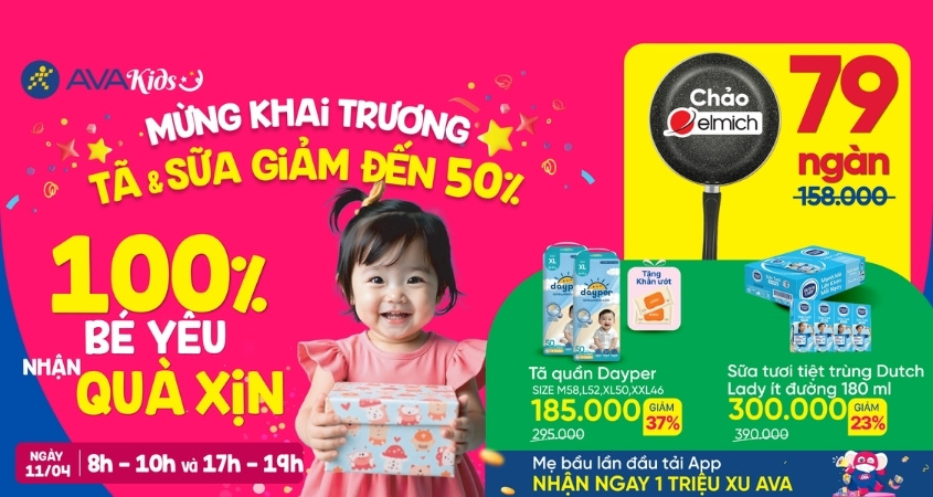 AVAKids khai trương cửa hàng mới với vô vàn deal sốc - quà xịn