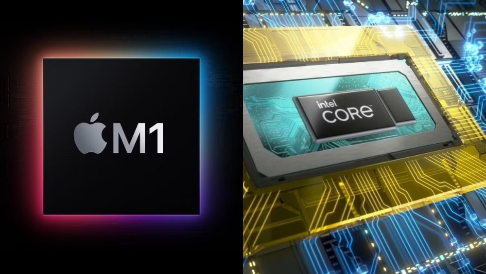 So s&aacute;nh Apple Silicon v&agrave; chip Intel