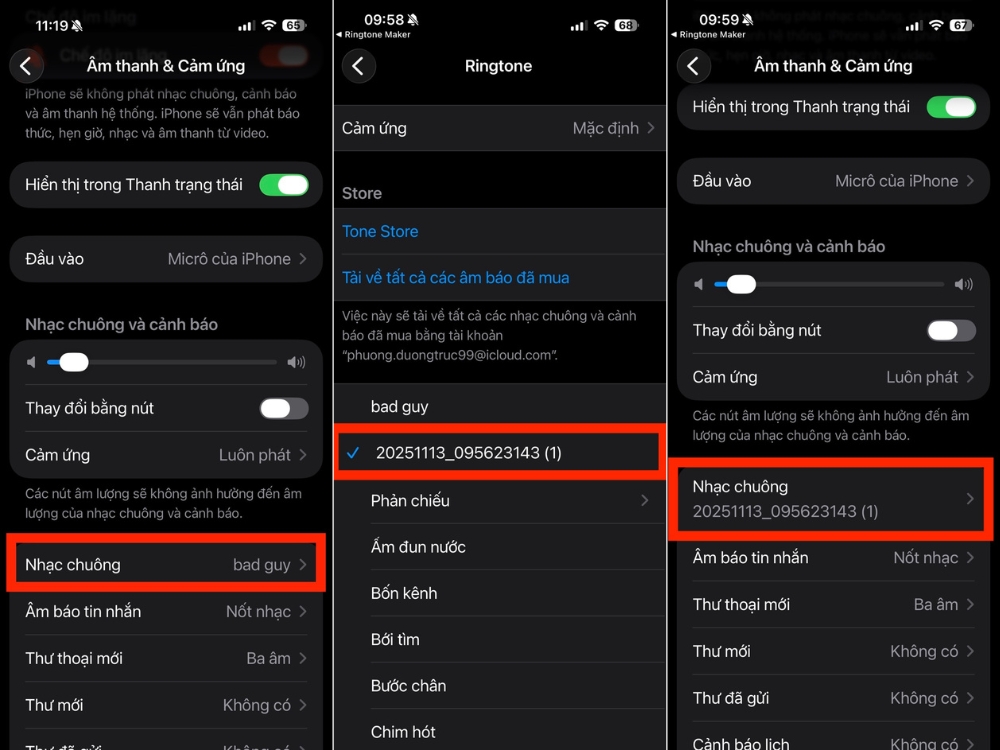 Chọn file MP3 vừa tải về