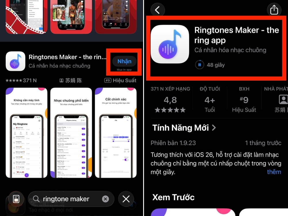 Tải v&agrave; c&agrave;i đặt ứng dụng Ringtone Maker