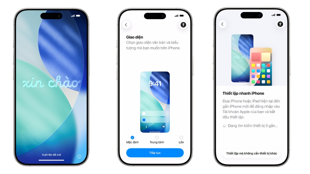 Làm theo hướng dẫn thiết lập ban đầu Làm theo hướng dẫn thiết lập ban đầu