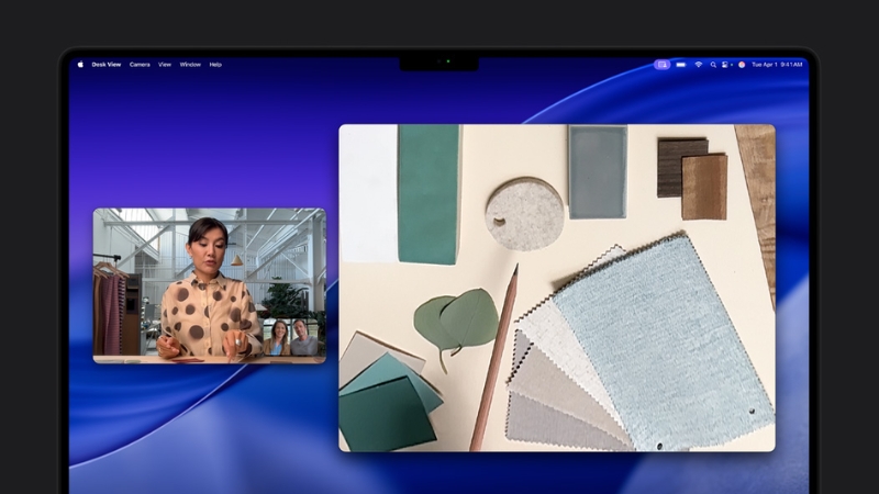 Camera 12MP Center Stage giúp hình ảnh của bạn luôn sắc nét