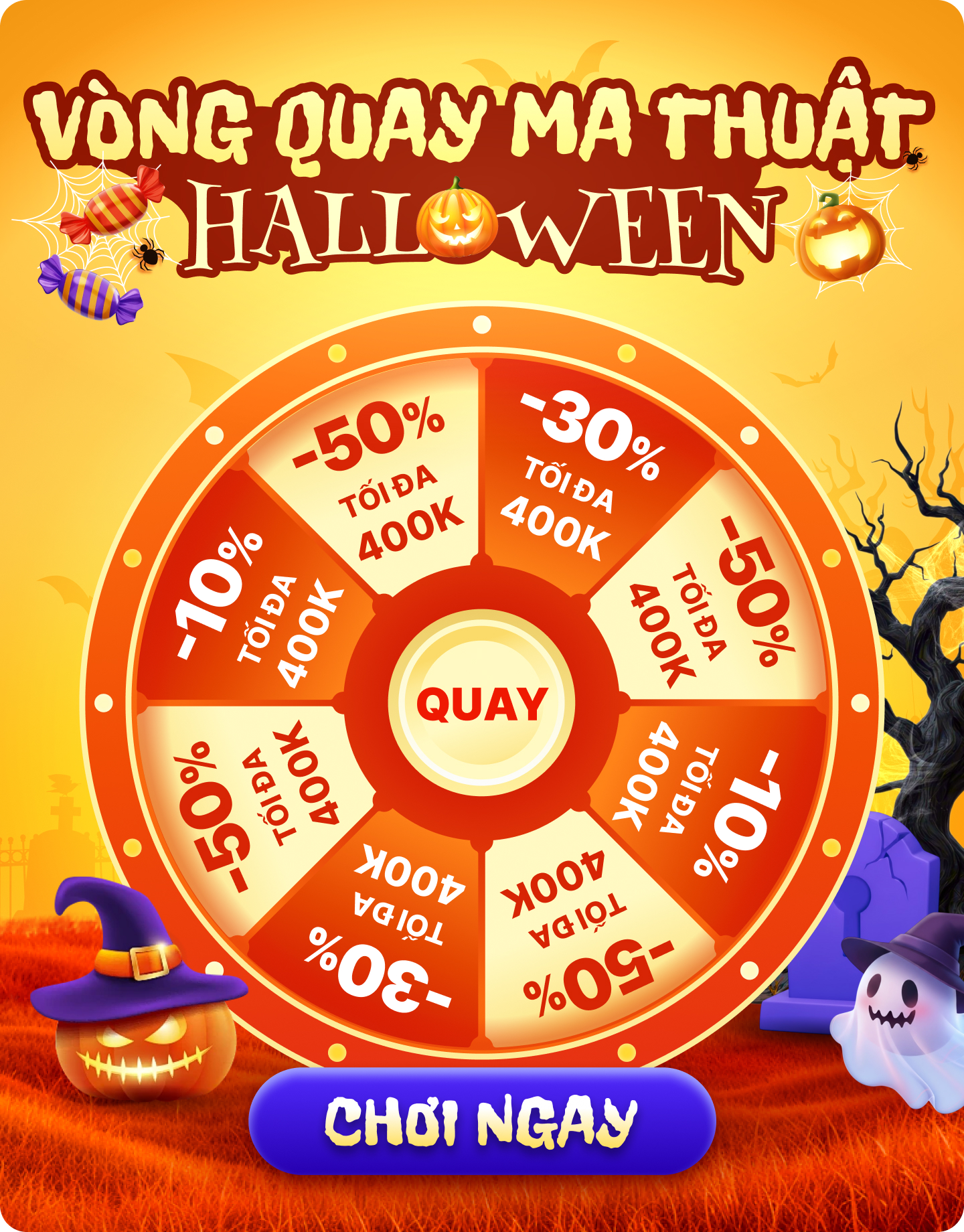 Minigame: V&ograve;ng quay ma thuật - Chơi l&agrave; tr&uacute;ng!