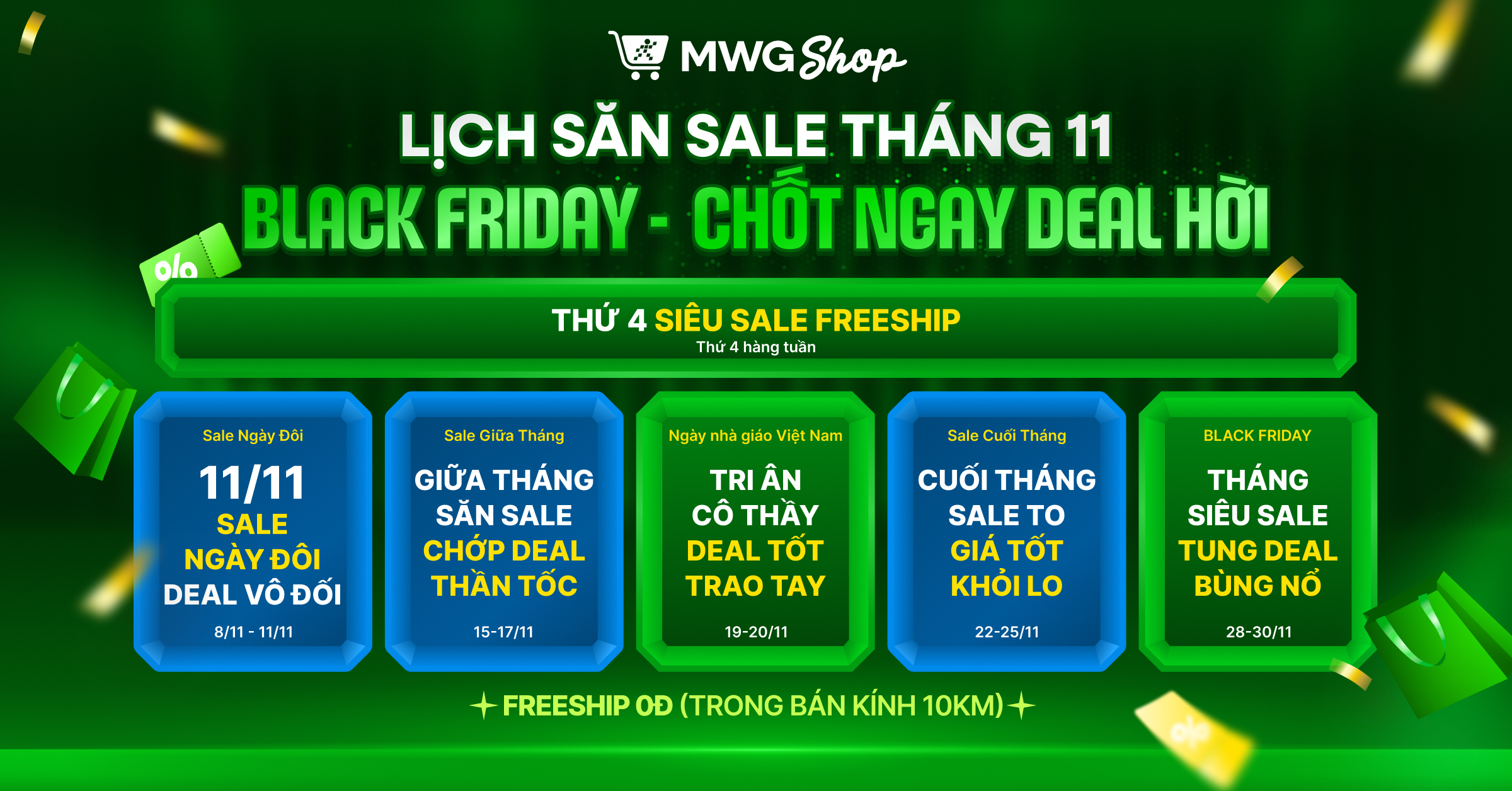 MWG SHOP - BLACK FRIDAY - TH&Aacute;NG SI&Ecirc;U SALE - LỊCH SALE TH&Aacute;NG 11 - KHAI M&Agrave;N M&Ugrave;A MUA SẮM LỚN NHẤT NĂM