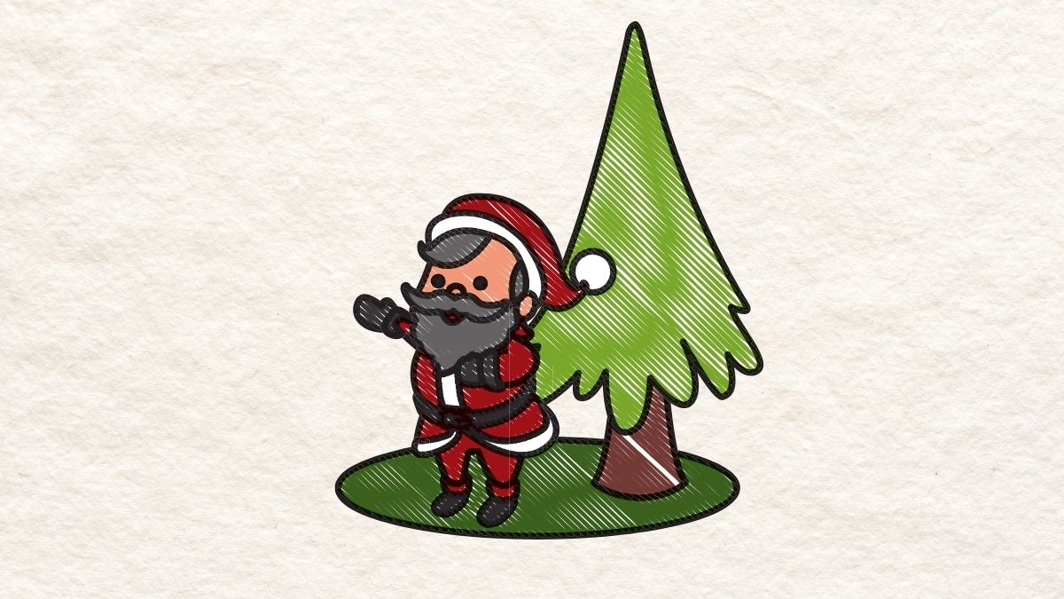 Ý tưởng tranh vẽ ông già Noel đẹp nhất