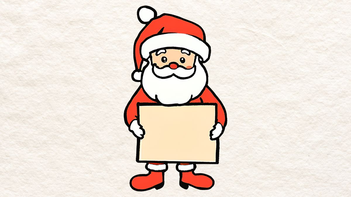 Ý tưởng tranh vẽ ông già Noel đẹp