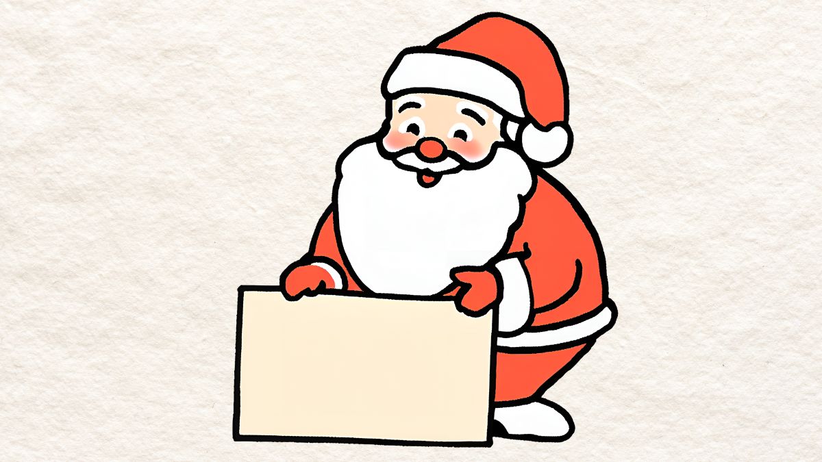 Ý tưởng tranh vẽ ông già Noel đẹp