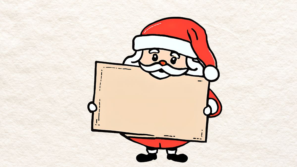 Ý tưởng tranh vẽ ông già Noel đẹp