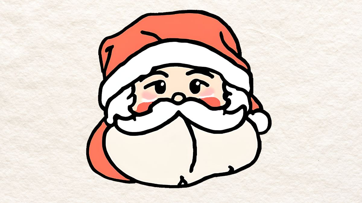 Ý tưởng tranh vẽ ông già Noel đẹp