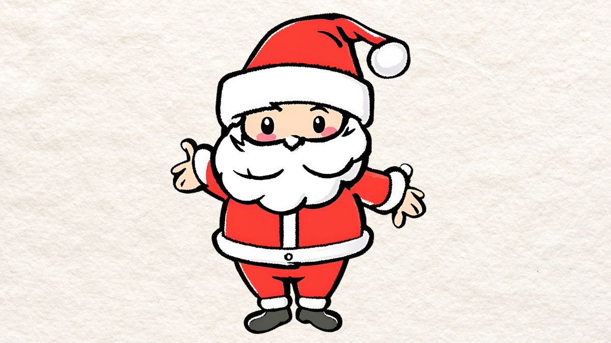 Ý tưởng tranh vẽ ông già Noel đẹp